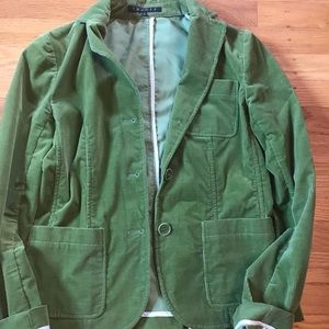 Vintage Theory apple green corduroy blazer